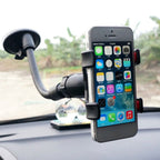 Universal 360° Rotatable Car Phone Holder – Strong Suction Mount Gooseneck