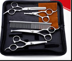 Professional Pet Grooming Scissors Set – Stainless Steel Fur Care Kit with Safety Tips