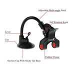 Universal 360° Rotatable Car Phone Holder – Strong Suction Mount Gooseneck